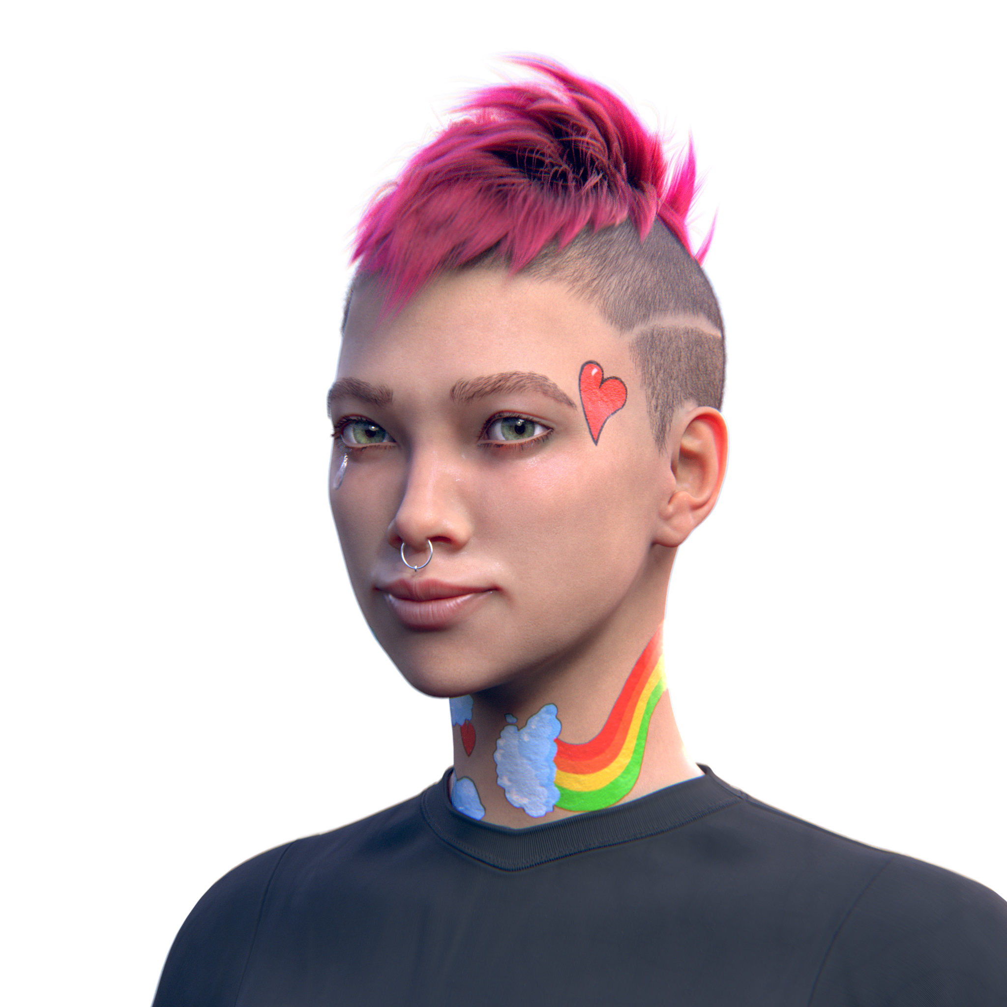 Skiesverse. NFT avatars generated by a tool