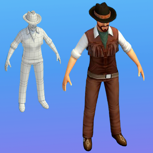 Low poly 3D Characters